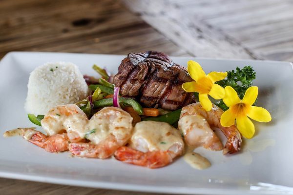 Filet Mignon and Shrimp