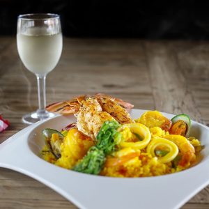 Paella with Lobster & Shrimp Aruba